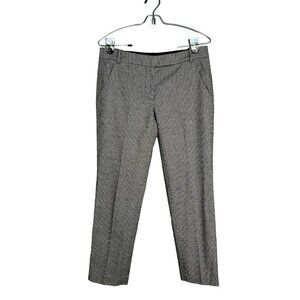 Tibi Houndstooth Crop Ankle Pant Trousers Straight‎ Leg 30 Waist